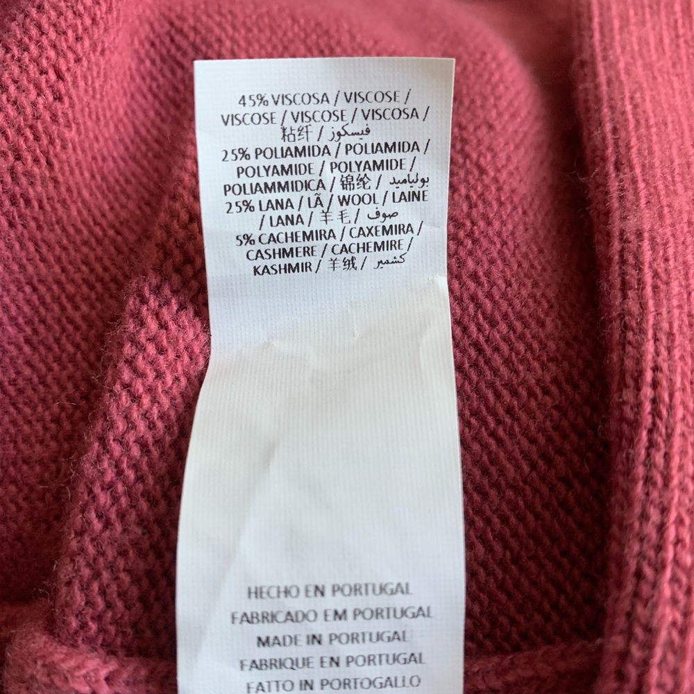 Girls' Ruffle Collar Button-Front Sweater - Dusty Rose - Picture 6 of 9